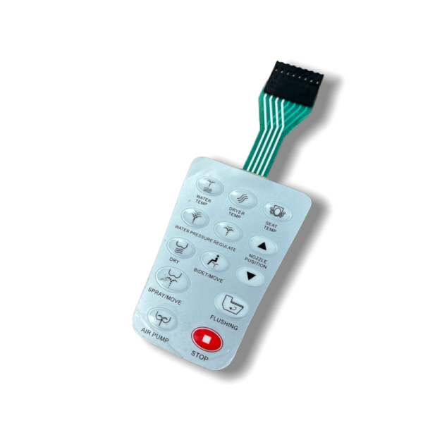 Custom OEM/ODM Membrane Switch with Fast Sampling and High Quality Material for Industrial Control