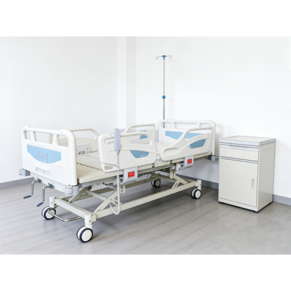 DH-II-C Five-Function Electric Hospital Bed with Precise 14° Tilt and Integrated Angle Display