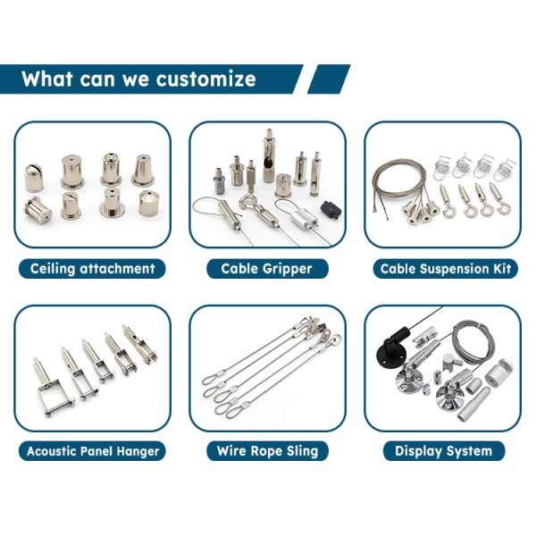 Customized colored Stainless Steel Cable Key Ring Loop Wire Holder Cable Loop Screw Lock Rope Wire Key Chains