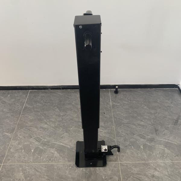 Black Square 12.5inch Travel 10000 Lb Trailer Jack Side Wind
