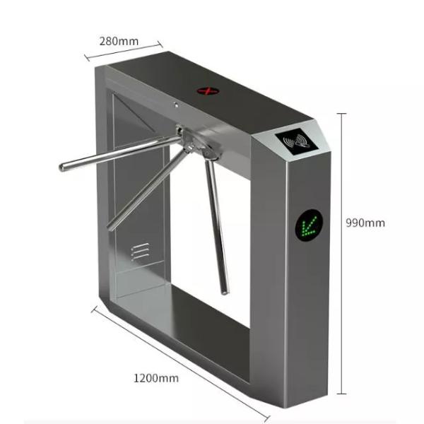 Ticket System Tripod Turnstile Gate Barcode RFID Fingerprint Access Control