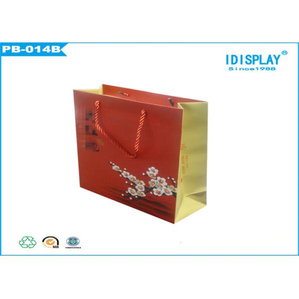 Large Red Tea Gift Paper Gift Bags / Personalised Paper Bags