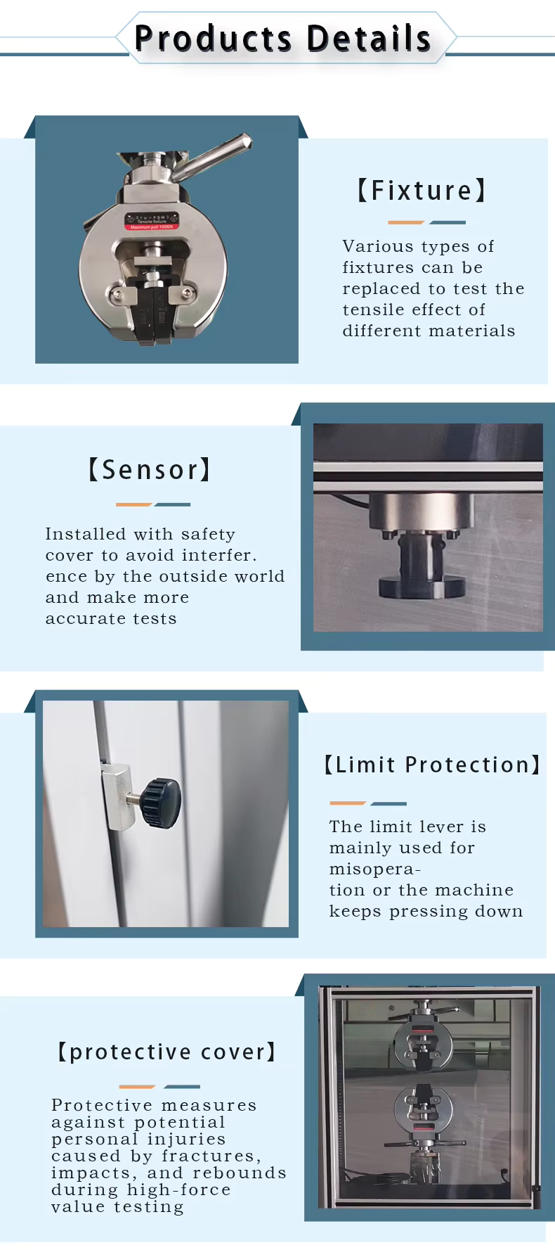 Computer Control Double Column Tensile Strength Testing Machine Auto Elongation Test Equipment with Extensometer ISO 527