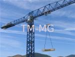 60M 12TON FLAT TOP Luffing Construction Tower Crane With Electrical Control