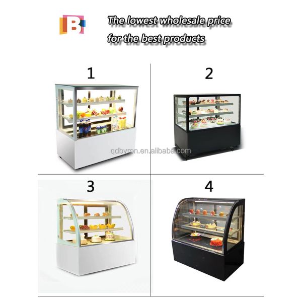 Customized Countertop Cake Display Cabinet Refrigerated Cake Display Case