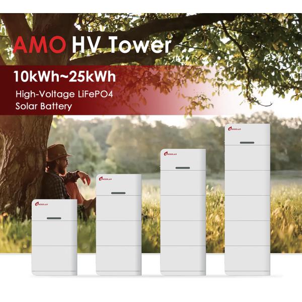 High Powered Lithium Ion Battery System Type Stackable for Power Energy Storage