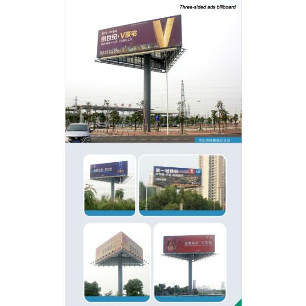 2015 New Design Three faces advertising billboard