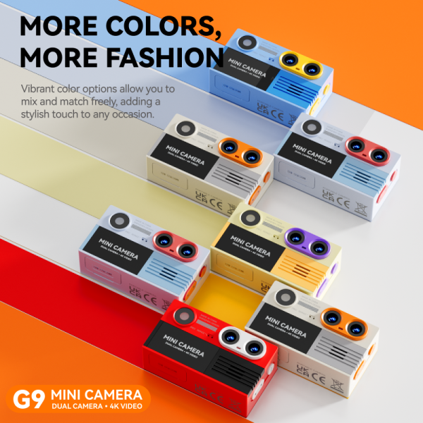 G9 Digital Camera front view showing compact design and display