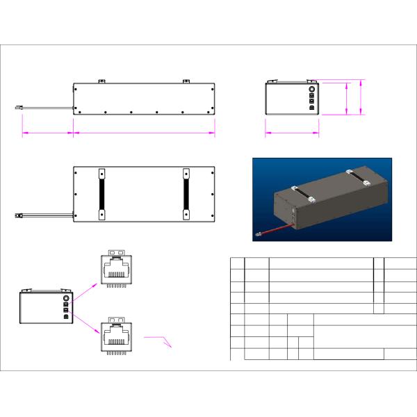 Used by equipment with RS485 communication LP-06160230-51.1V 57.0Ah Polymer Lithium Battery