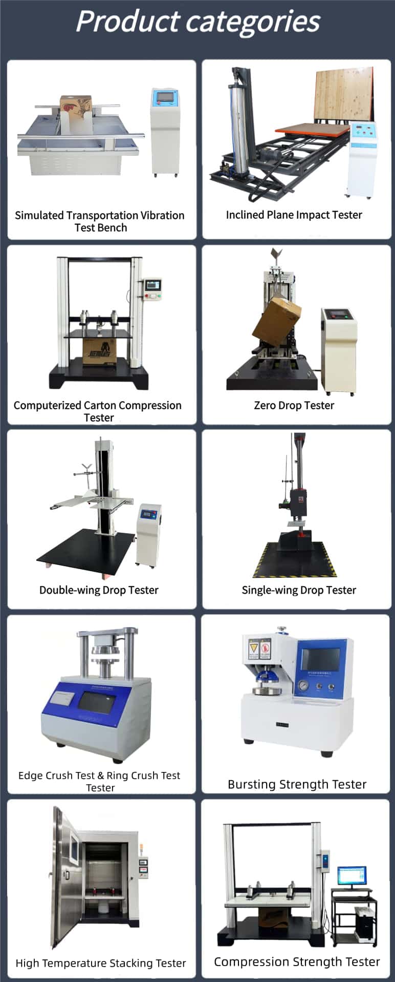 Packaging Container Compressive Strength Tester | Box Compression Tester with Stacking and Fixed Load Functions