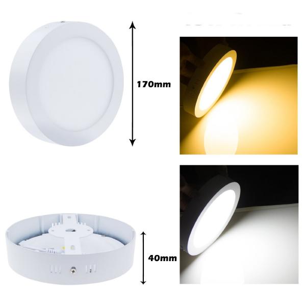 Quality 12w Led Panel Light, Round Recessed Lighting, 85-265v 3528smd Anti-fogging Downlight for sale