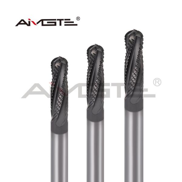 4 Flutes Graphite End Mill Ball Nose Carbide Roughing End Mills 0.6μm