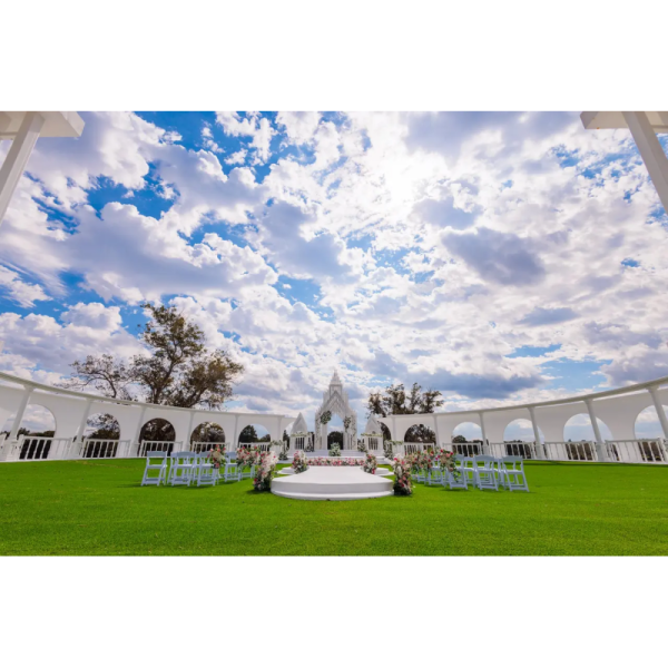 Solar Aligned Ceremony Altar Permanent Wedding Structure With Seasonal Light