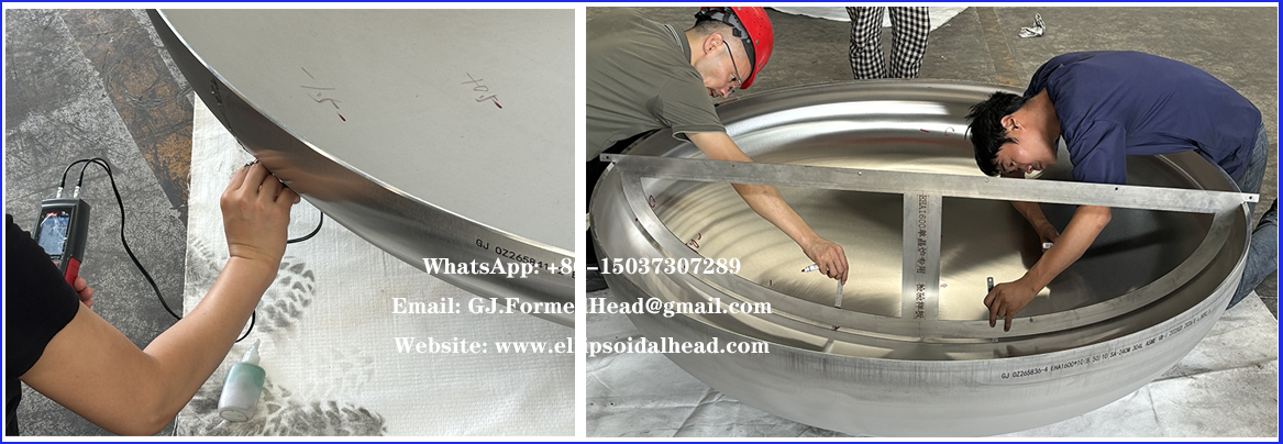 High Precision Thin Wall Stainless Steel Torispherical Dished Head Manufacturer in China