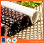 golden color 4X4 weave style Textilene mesh fabrics high strong tension