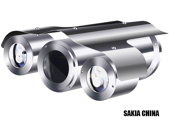 Long Range Night Vision Fixed Explosion Proof CCTV Camera Housing With IR Illuminator