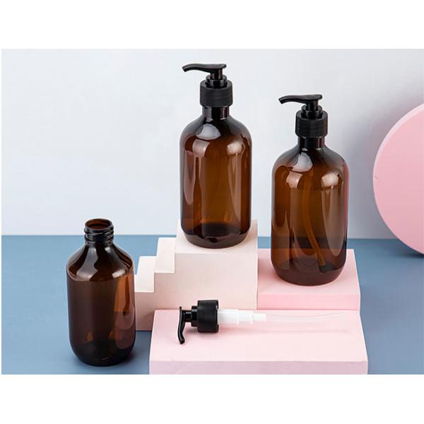 500ml Plastic Pump Dispenser Bottles Transparent Cosmetic Packaging