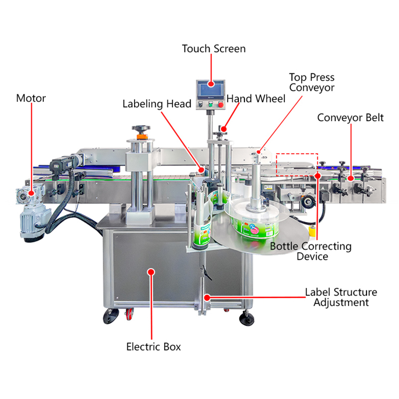 High Quality YM610 Automatic Bottle Labeling Machine Juice Honey Bottle Labeling Machine for Small Business