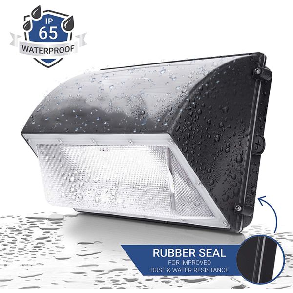 Commercial engineering LED wall lamp DLC/UL certified 8600 lumens high brightness 42-120W radar sensor