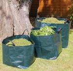 self standing plastic yard,lawn and leaf bags / reusable garden waste sacks,big