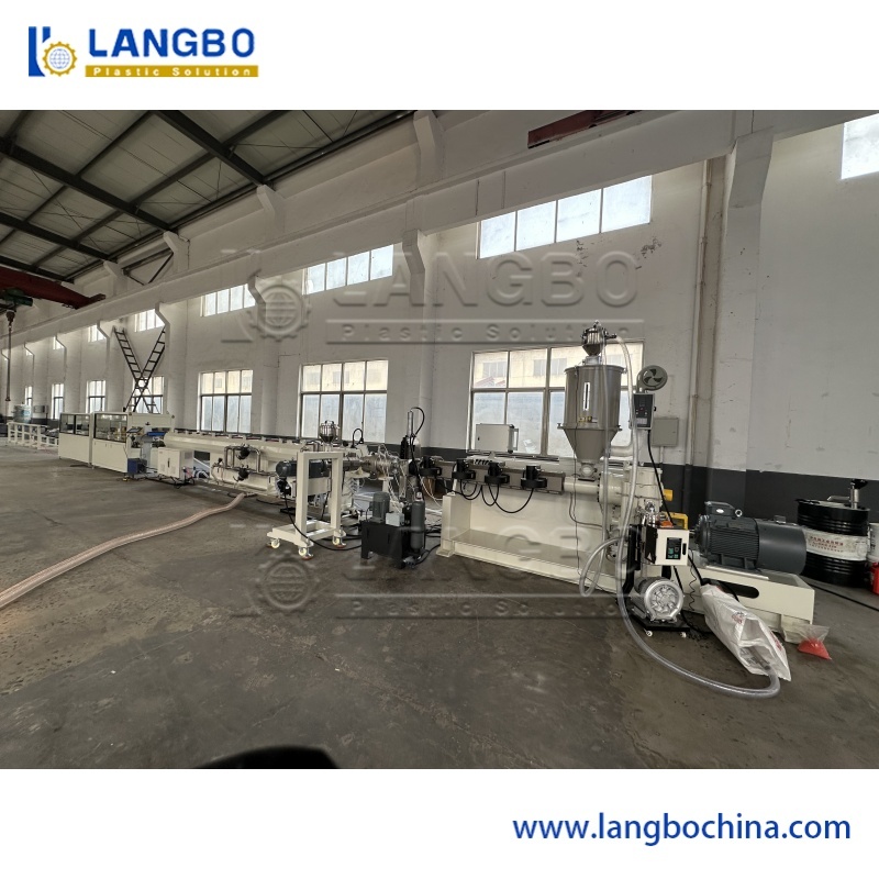 PPR Pipe Extrusion Line with Co Extrusion Technology PLC Control System and 250-300kg/h Capacity for Plumbing and Floor Heating
