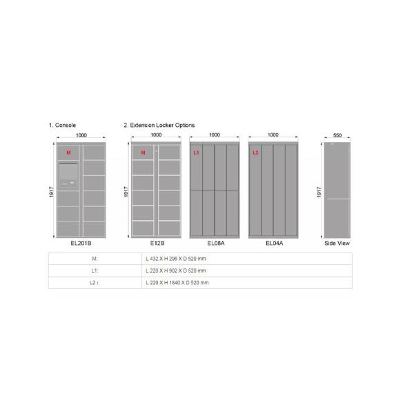 Smart Pin Code Custom APP Laundry Dry Clean Locker Touch Screen With Remote Manage