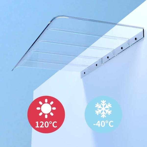 Buy cheap Clear Polycarbonate Door Canopy PC Plastic Sun Shade Awning product