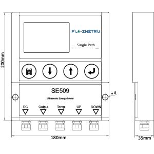 SE509 Separate Ultrasonic Energy Flowmeter For Identifying Waste