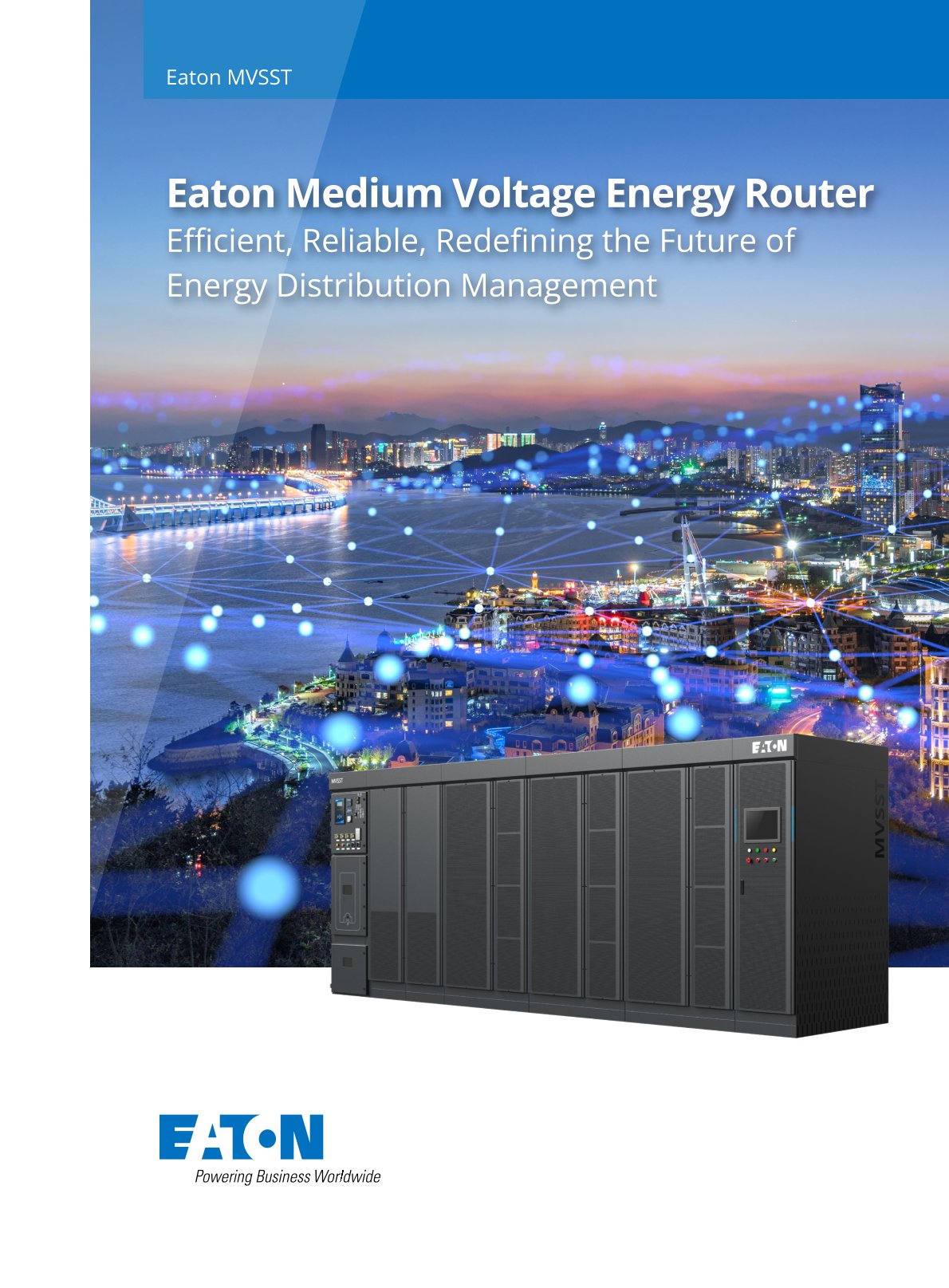 EATON MVSST Solid-State Transformer 1250kVA-2500kVA with DC800V Output for Data Center Applications