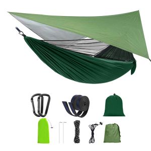 Buy cheap Outdoor Garden Parachute Portable Lightweight Folding Nylon Camping Hammocks with Mosquito Net product