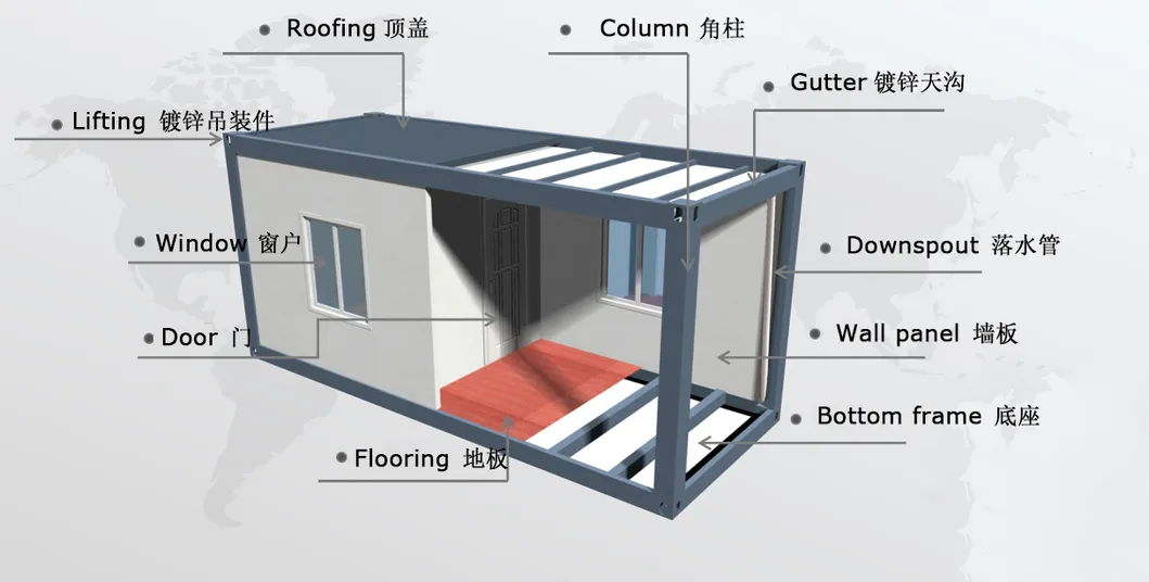 China Modular Modern Mini Mobile Hosue Pre Fab Container Homes for Sale