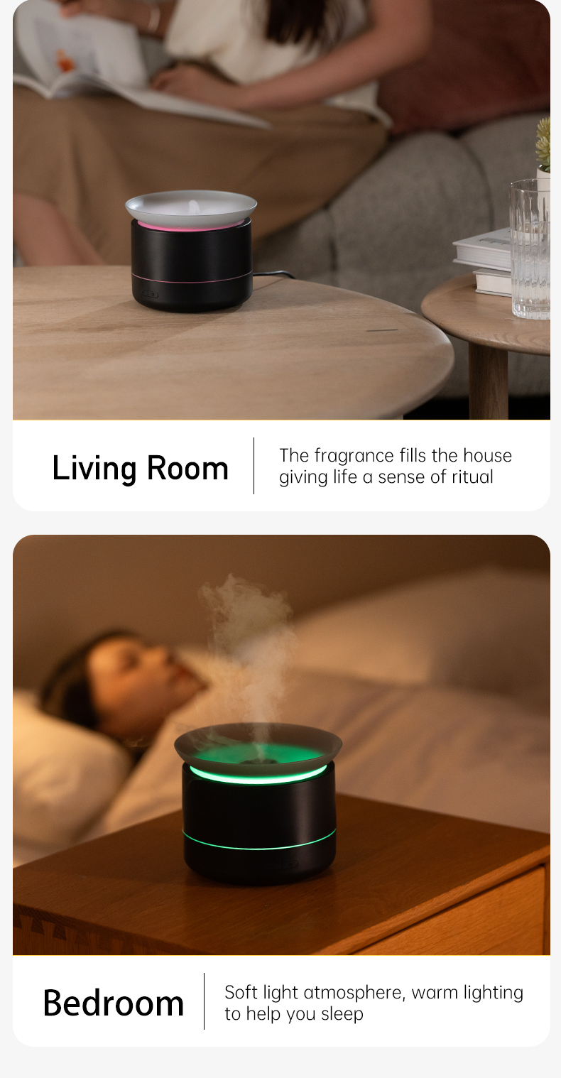 Atmosphere Decoration Delicate Mist Automatic Shutdown Colorful Bedroom Home Aromatherapy Essential Oil Diffuser of Best Gift
