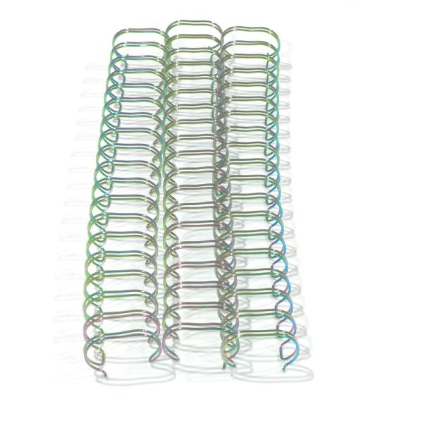 Rainbow Metal Spiral Coil , Electroplating Book binding Wires