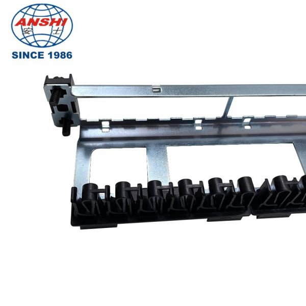 19 Inch 1u Rack Mount Shielded Patch Panel 24 Ports Loaded Cat6a Stp With 24 Pieces Jack