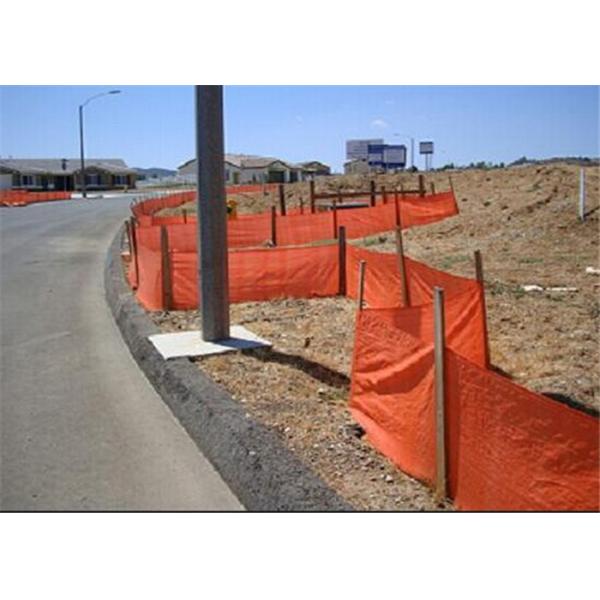 Road Pool Plastic Orange Fence , Recycled Material Orange Barrier Fencing