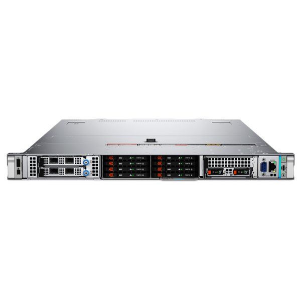 Dell PowerEdge R670 1U Rack Server with Intel Xeon 6 Processors, 32 DDR5 DIMM Slots, and 8 EDSFF E3.S NVMe Drive Bays