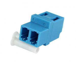 Buy cheap Blue LC Fiber Adapter Common Type Single Mode Duplex Plastic Material product