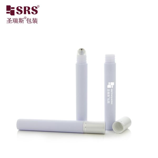 RPA-10ML(C) Injection Custom Color Glossy Matte In Mold Plastic Roller Ball Bottle Wholesale Eye Gel Serum Bottle Tube