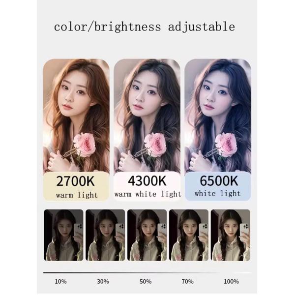 Linkop ABS Leg LED Fill Light 65W 270 Degree 2700k-7000k Adjustable Support Table Floor