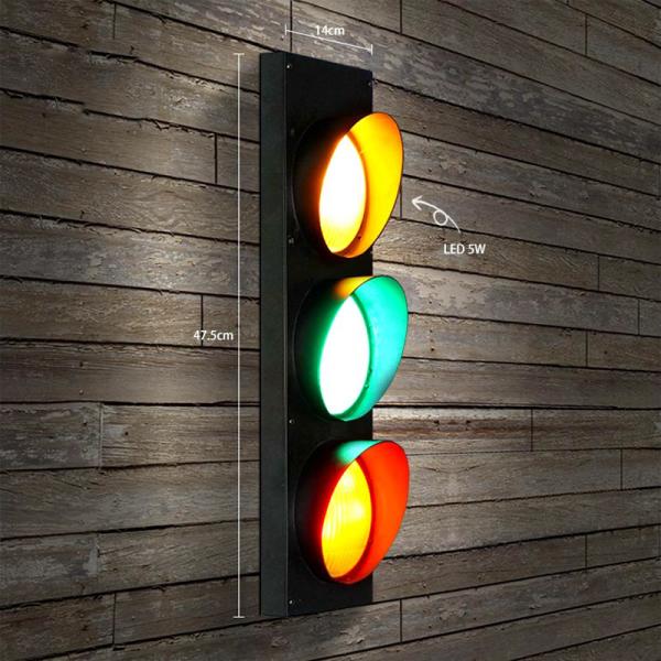 Industrial Vintage Wall Light Led Traffic Signal Wall Lamp (WH-VR-76)