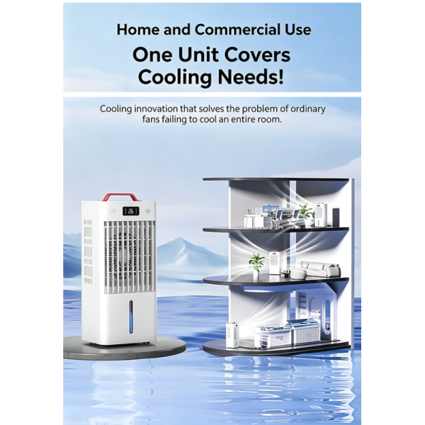 Multi-Function Evaporative Air Cooler Fan, Humidifier Cooling Air Condition for Commercial Home Use