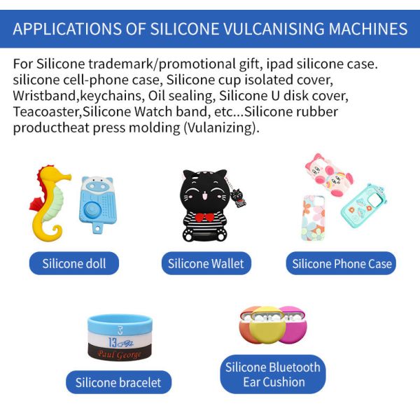 50T Automatic Vulcanizing Machine Silicone Ipad Case Heating Press Machine