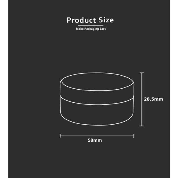 24g Clear Empty Loose Powder Container Round Makeup Reusable Plastic Jar Travel Size