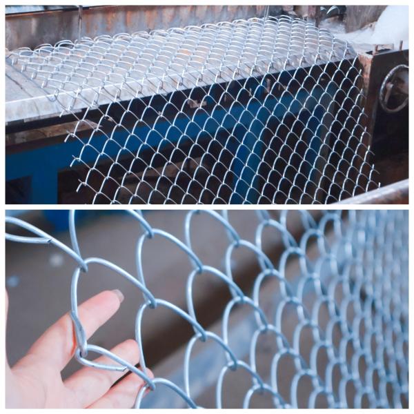 Galvanized Rhombus Woven Chain Link Fence Mesh Diamond For Fence