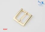 Casual Metal Belt Buckle Light Gold Color Plating Without Tarnish For Woman Belt