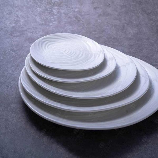 Swirl Emboss 16pc Dinner Set Irregular For Wedding Party