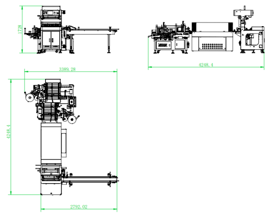 Anti Stick Automatic Packaging Line High Speed Tape Packing Machine With Real Time Shrink Inspection Window