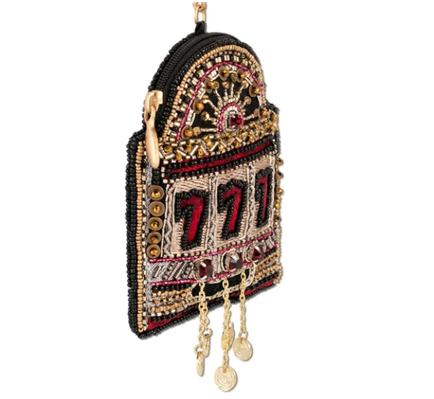 Spin To Win Coin Purse Key ring and easy open trigger hook Beaded coin small bags