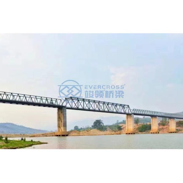 Efficient Construction Process Metal Truss Bridge For Railway Transportation