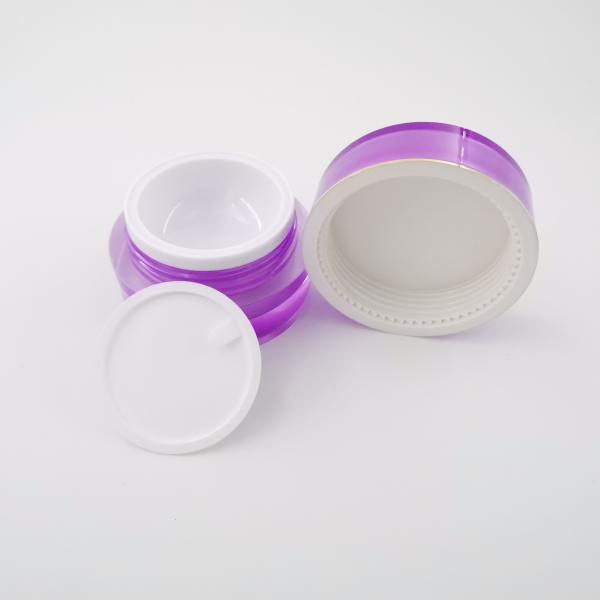 Round Small Acrylic 15g Capacity Empty Cream Jars
